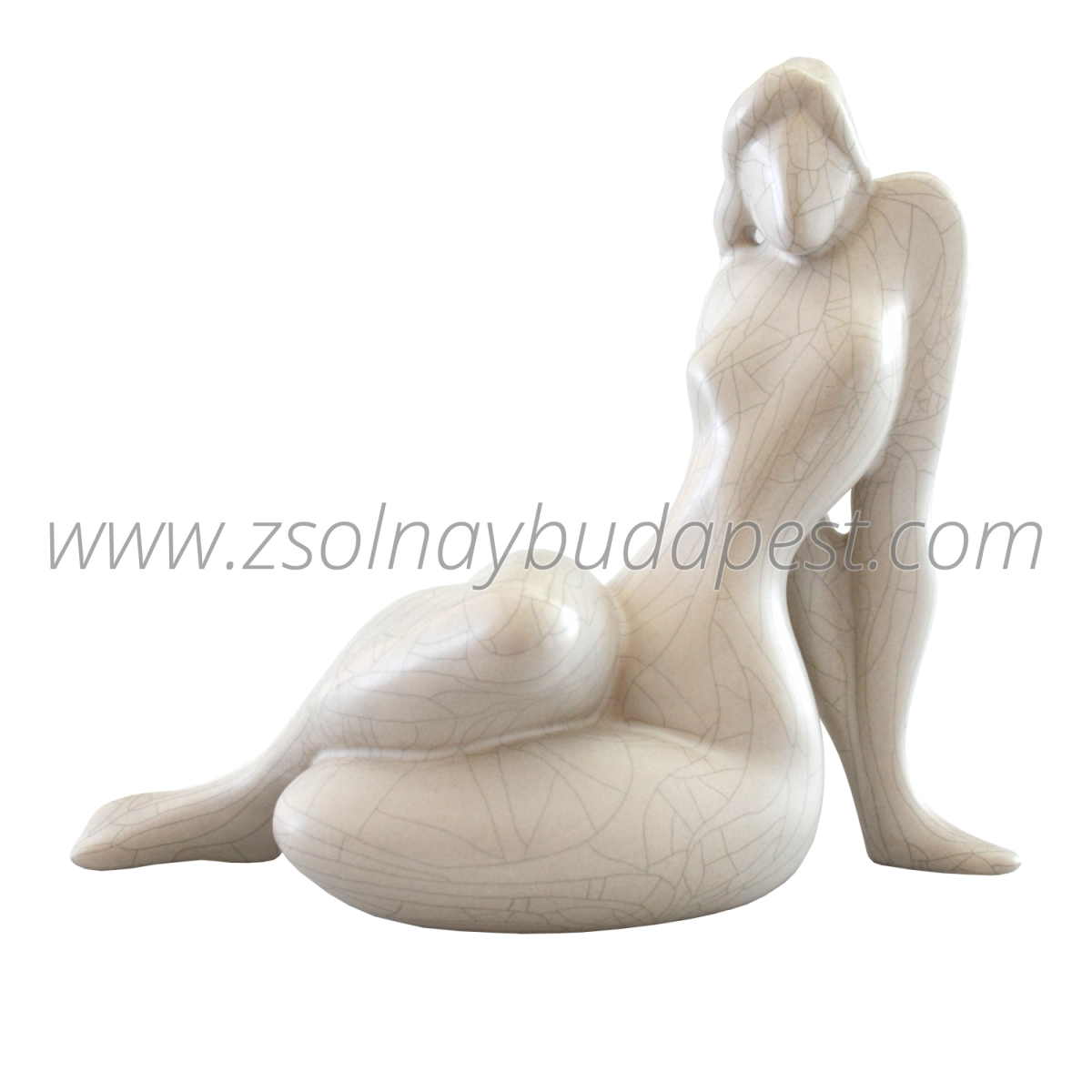 White Eosin Sitting Woman III.