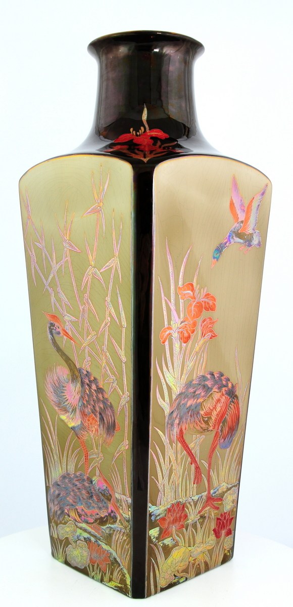 Multi Color Eosin Heron vase Limited edition x/100